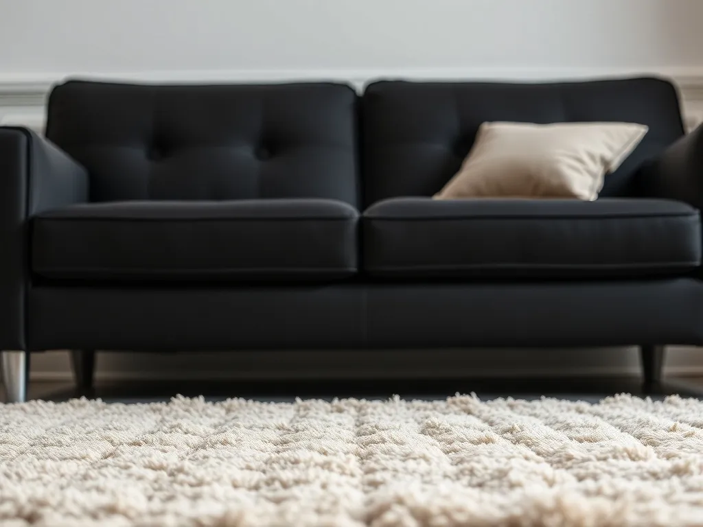 Jaki dywan do czarnej kanapy?
