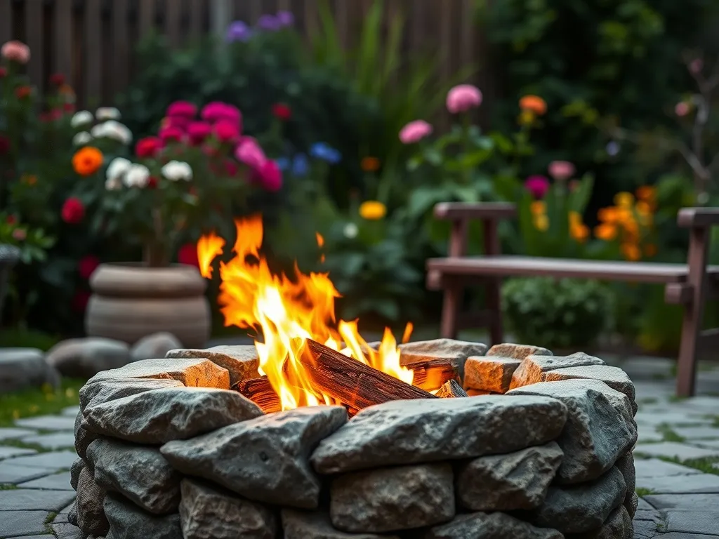 Ognisko w ogrodzie z kamieni – jak zrobić?