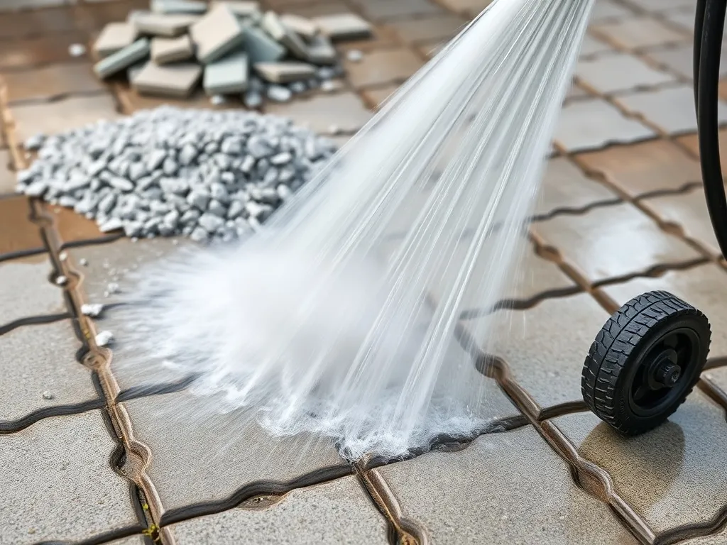 Jak usunąć cement z kostki brukowej?